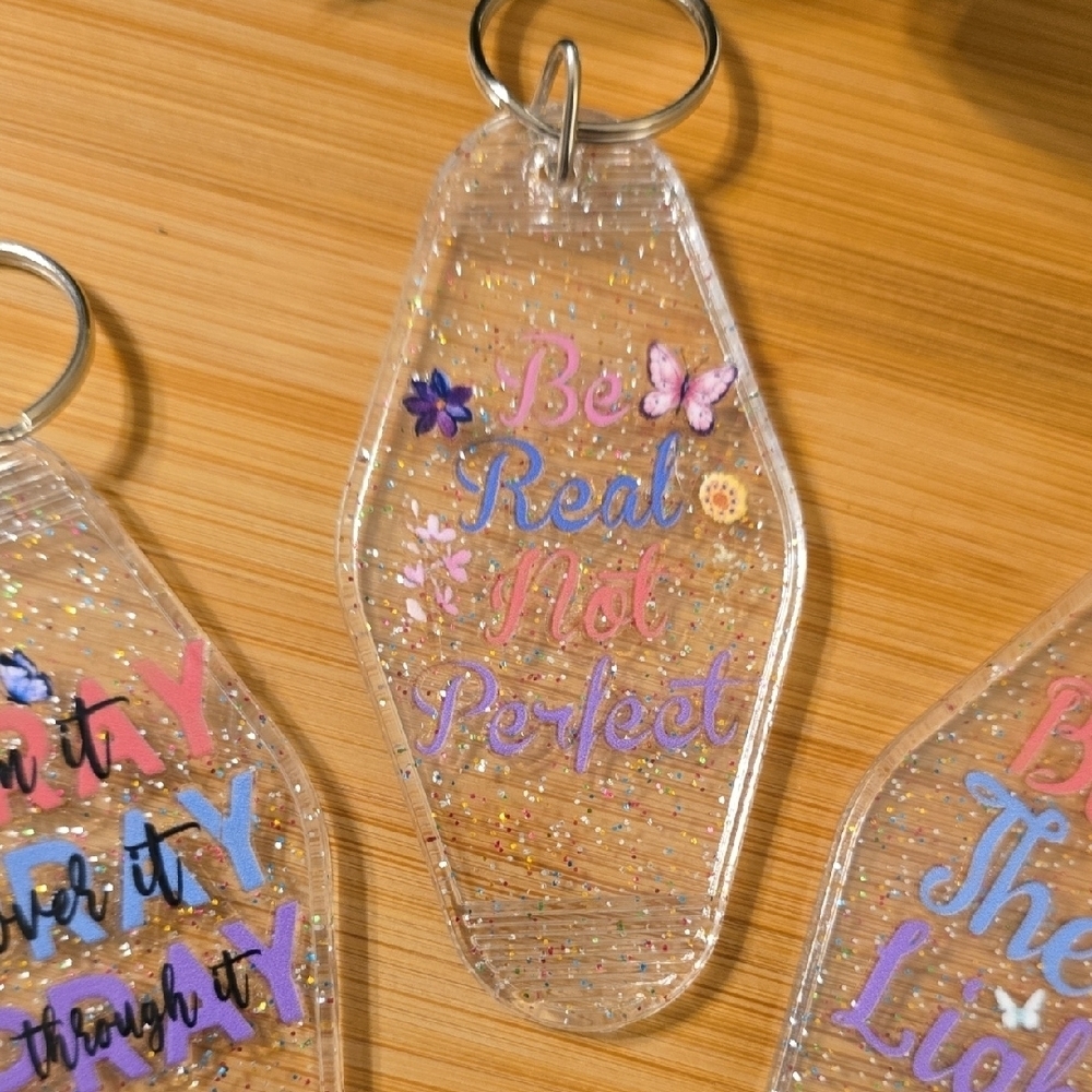 Colorful Inspirational Keychains Set - Picture 3 of 4